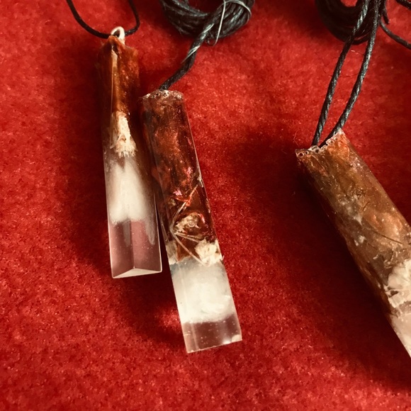 🍂☃️2 for $15!☃️🍂HANDMADE Jewelry Set: Dipped - Picture 5 of 5